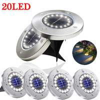 Solar Ground Lights​​ 4/2/1Pack Outdoor Waterproof，8/20LED In-Ground Landscape Lighting for Garden Pathway Yard Driveway Decor