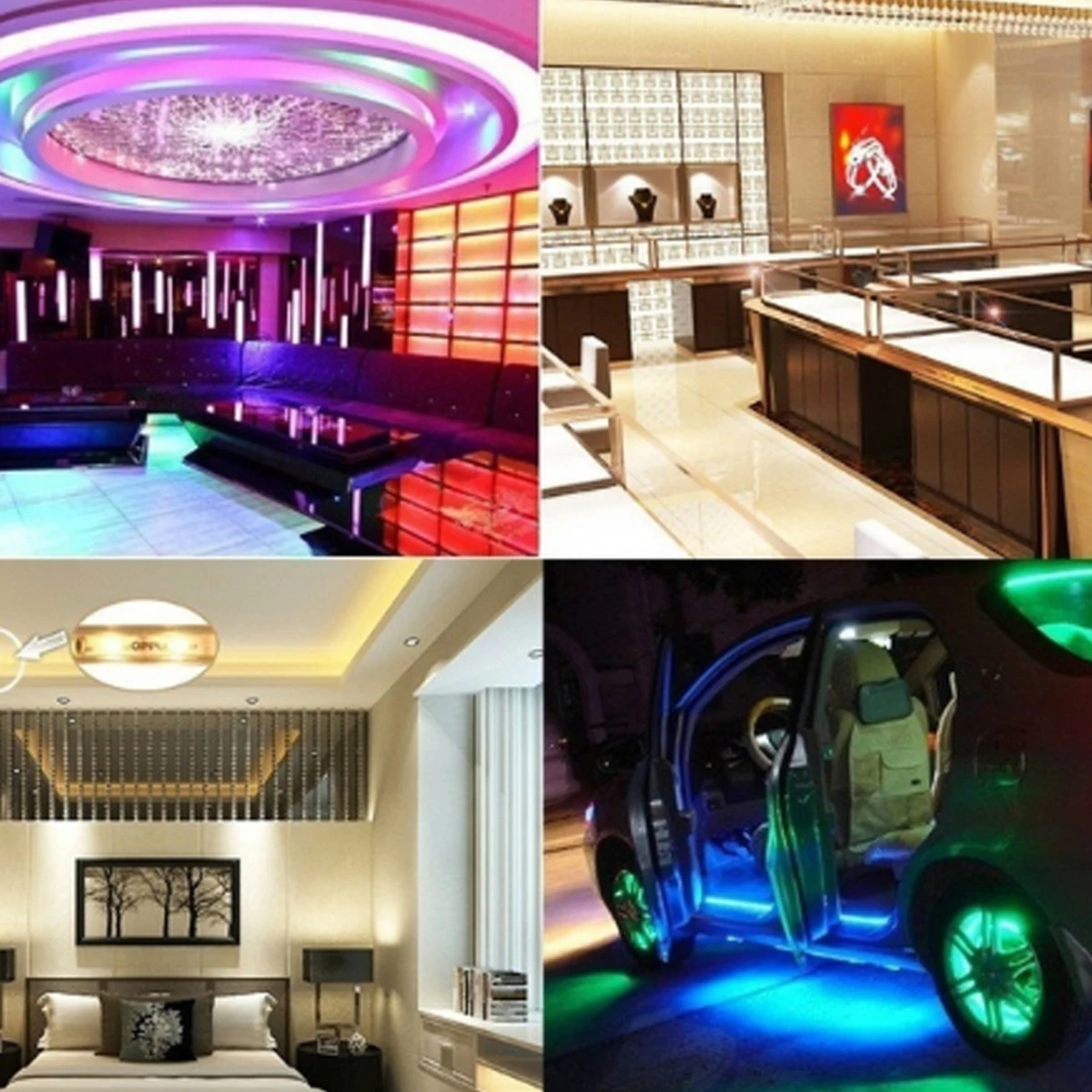 

3pcs 5M Rgb Led Strip Usb Powered Flexible Rope Light Adhesive Decorative Light For Desk Bookshelf Closet Outdoor 3528