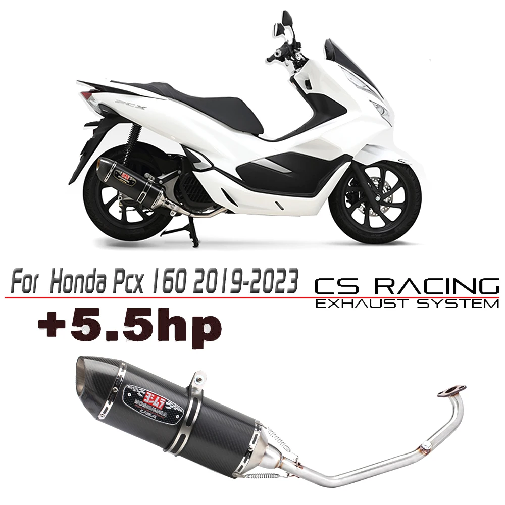 

Slip On Escape For Honda PCX160 pcx 160 2019-2023 Motorcycle Scooter Exhaust Muffler Full System Modified Middle Link Pipe