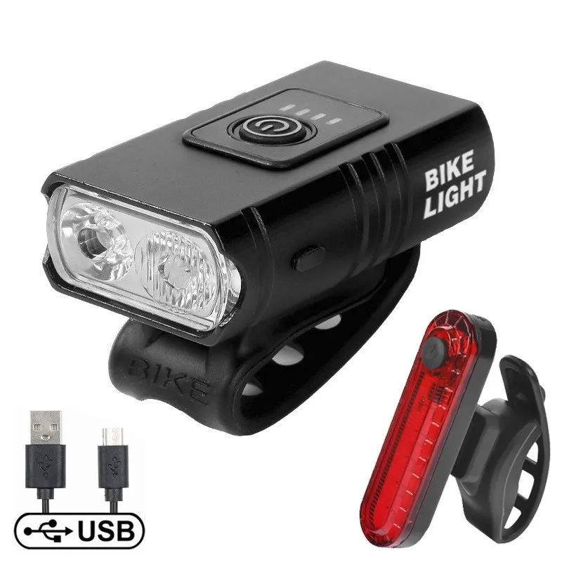 Nachtfahrrad-Scheinwerfer aus Aluminiumlegierung Starkes Licht Fahrrad-Taschenlampe Ausrüstung für Straßen- und Mountainbikes