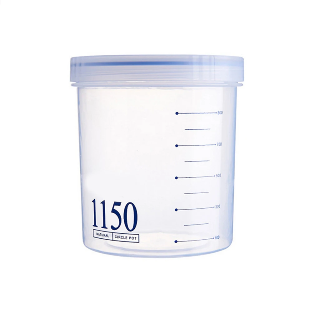 

Plastic Airtight Containers 1150 Ml Sealed Jars for Flour Food Storage Leak Proof Dry Cereal Bottle Snacks