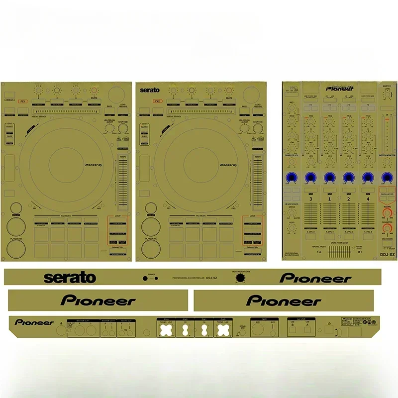 PVC self-adhesive film DDJ-SZ skin suitable for Pioneer controllers,Multiple colors available