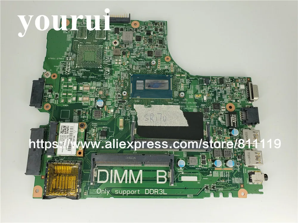 

CN-0JHWYN 0JHWYN JHWYN mainboard For DELL Latitude 3440 L3440 Laptop Motherboard with I5-4200U DL340-HSW MB 13221-1 WVPHP