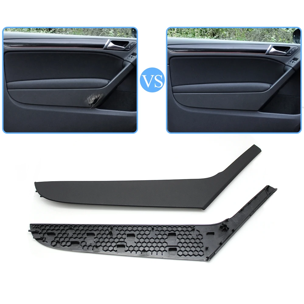 2-Türer, schwarz, links oder rechts, Innenraum-Türgriffabdeckung, Zierleiste für VW Golf 6 GTI MK6 2009-2013 5K3868039A 5K3686040A – Detail 11