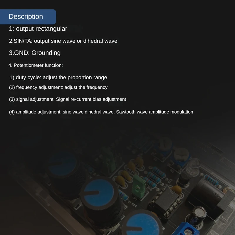 ICL8038 Function Signal Generator Module Sine Square Triangle Signal Generators DIY Welding Practice Kit