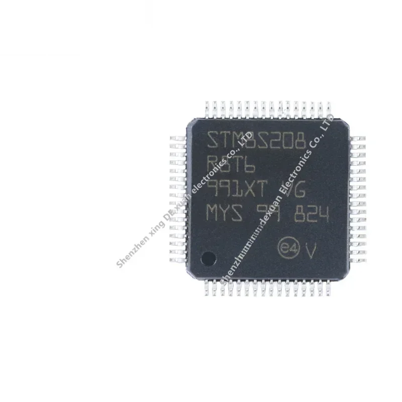 Microcontrolador original STM8S208R8T6 LQFP-64 24MHz/64KBFlash / 8 bits -Design MCU de circuito integrado