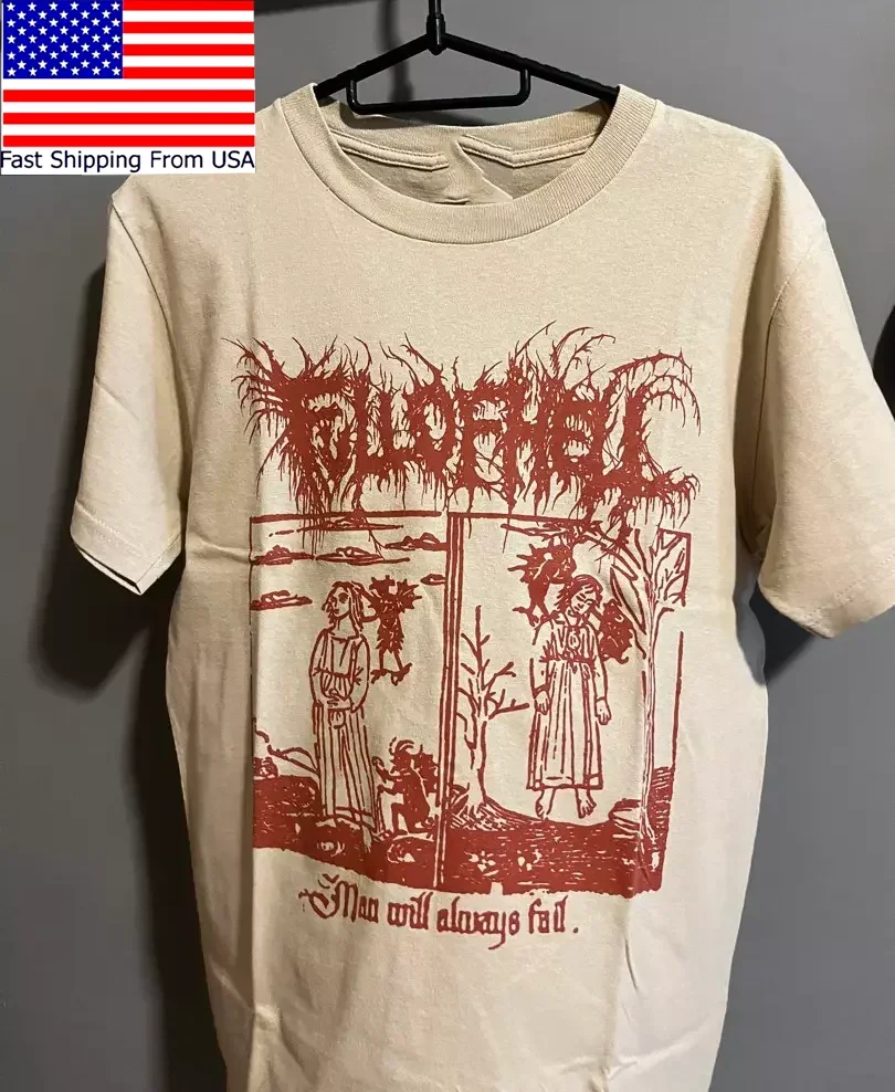 FULL OF HELL Man Will Always Fail Short Sleeve T Shirt Full Size S-5XL