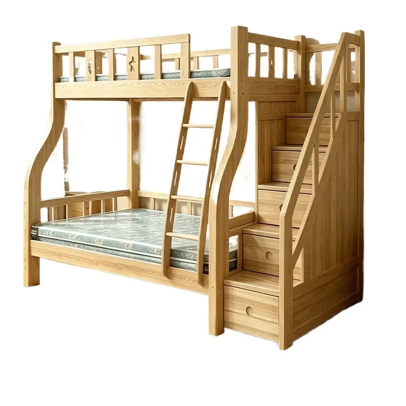 for Manufacturer Curved Legs Step Ladder Up and Down Bed Drawer Storage Household Small Apartment Solid Wood High and Low