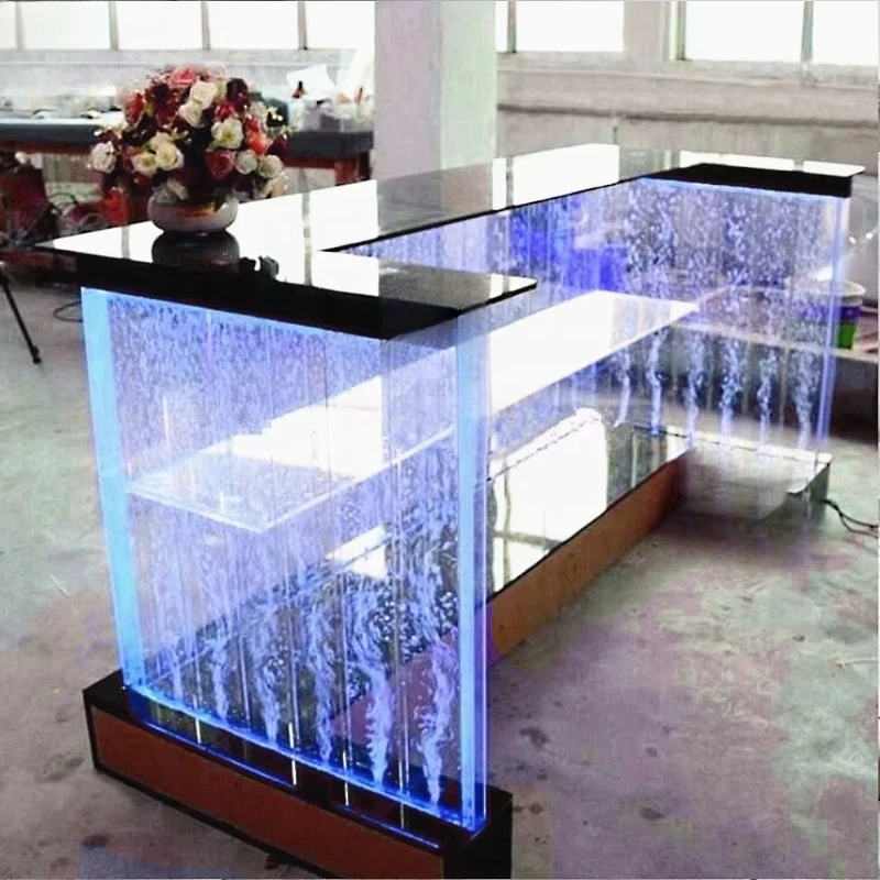 Contemporary Light Emitting Diode Acrylic Bar Counter Modern Home Decor Dance Blisters