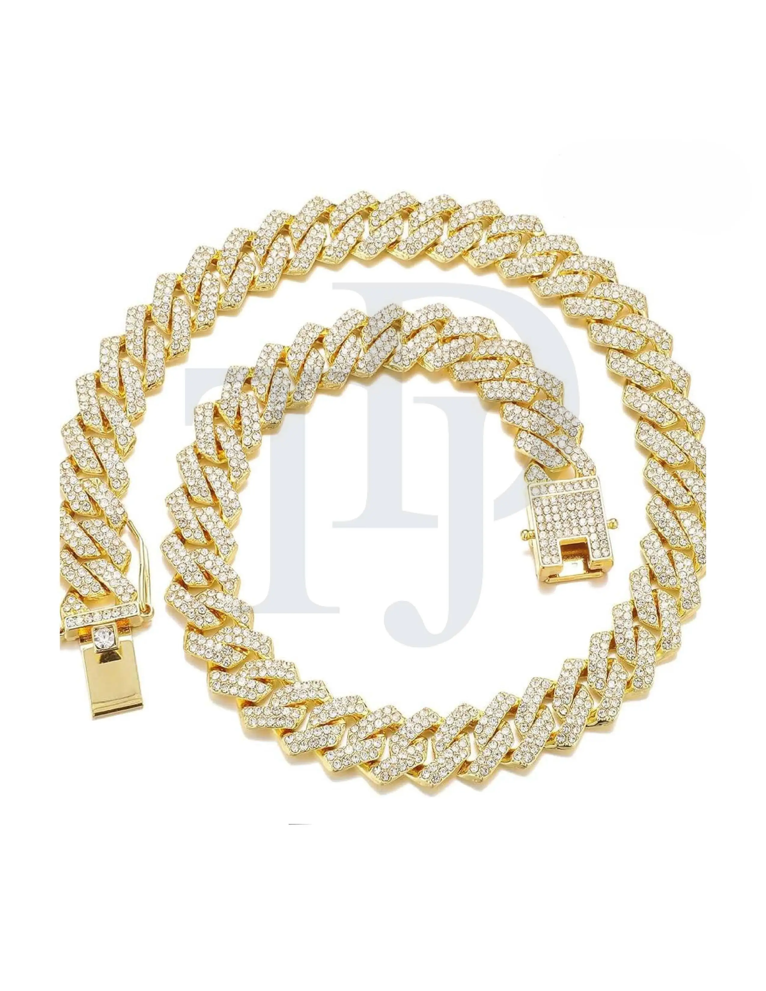 Hip Hop .Premium Cuban Link Chain 925 Silver Moissanite or Lab Diamond Options with 10K 14K Gold Lab Diamond High End Jewelry