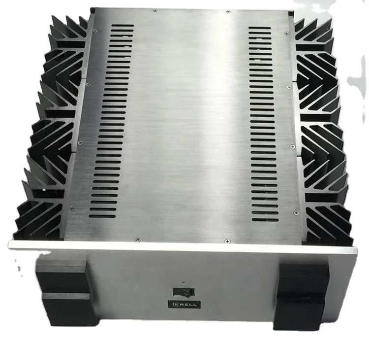 

BRZHIFI KSA250 Factory Supply Aluminum Amplifier Enclosure Dual Heat Sink Panel Audio Chassis DIY Hifi Case