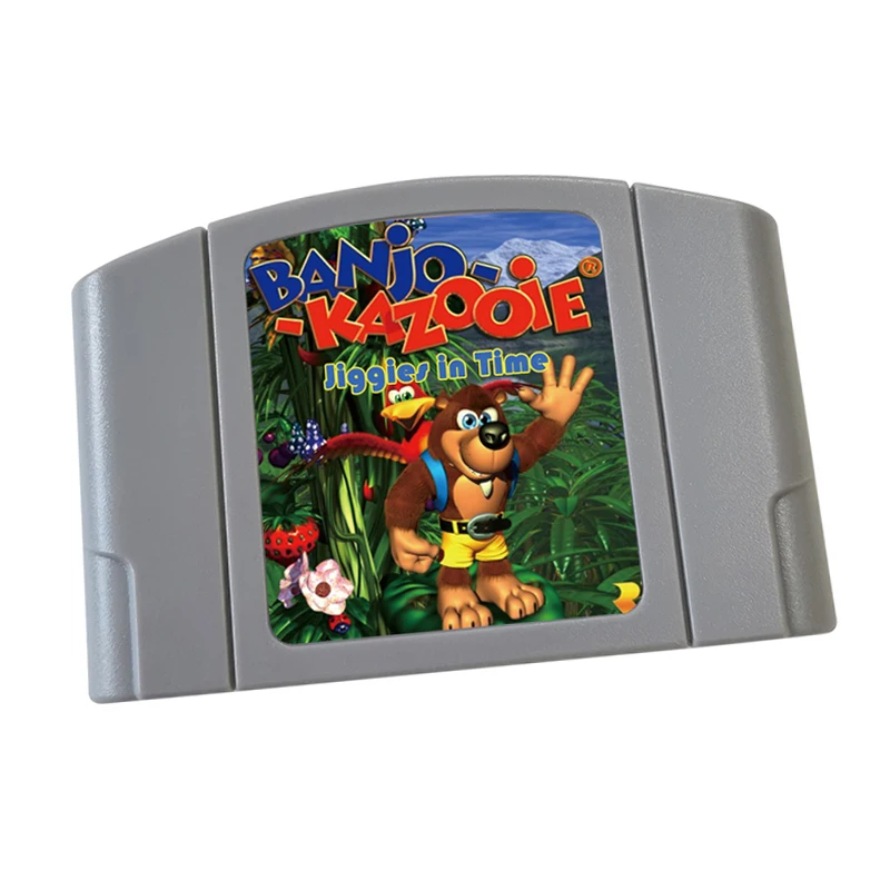 Banjo Kazooie jiggies of time Video Game Cartridge Card - Compatible model N64 – English - US Version