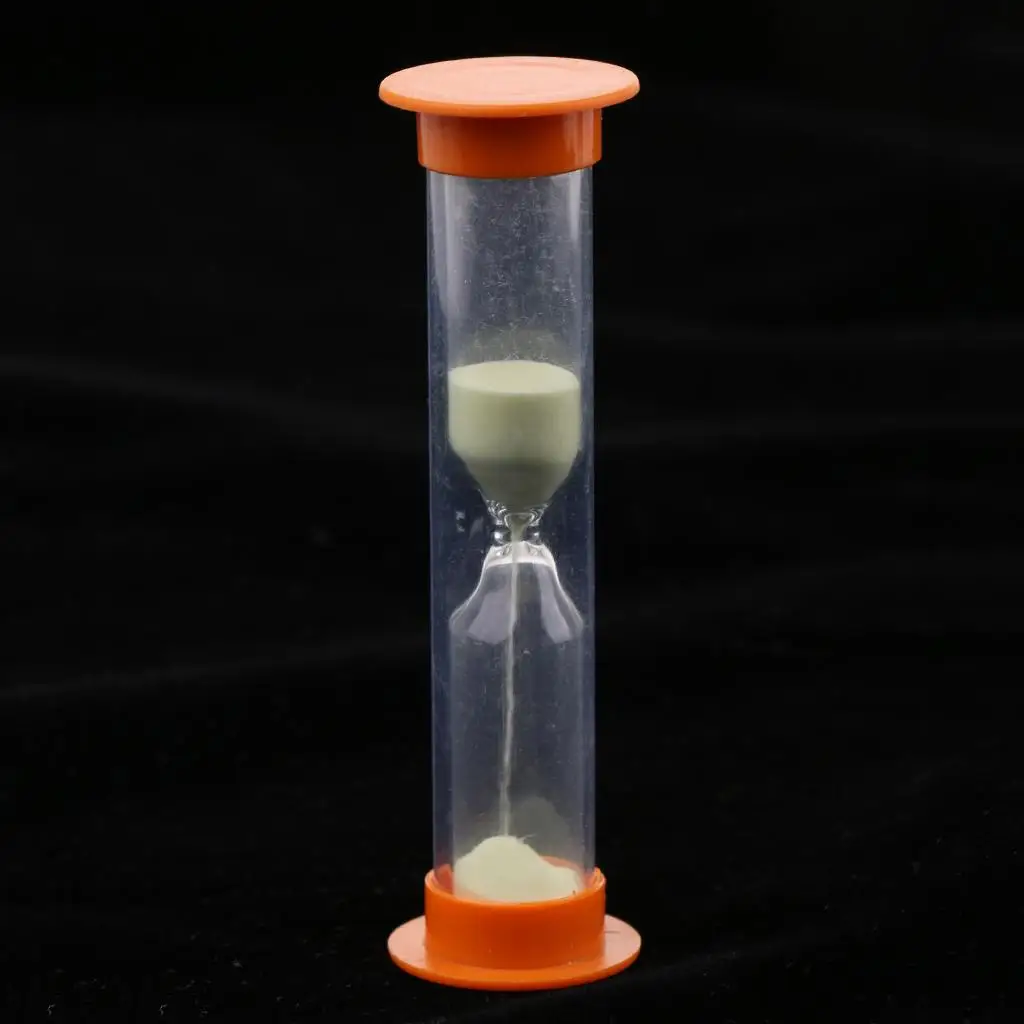 1 Minutes Kids Toothbrush Timer Sand Timer Brushing Hourglasses Clocks Orange Glow in Gark