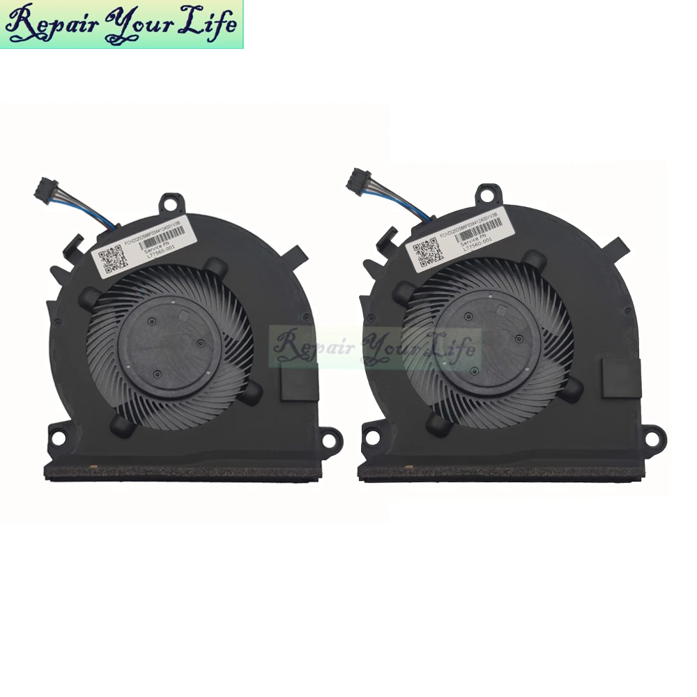 Wentylator chłodzący procesor do notebooka HP Pavilion Gaming 15-EC 15T-EC 15Z-EC 16-A 16T-A TPN-Q284 Q229 L72702-001 L77560-001 OFM3F0000H — zdjęcie produktu 4