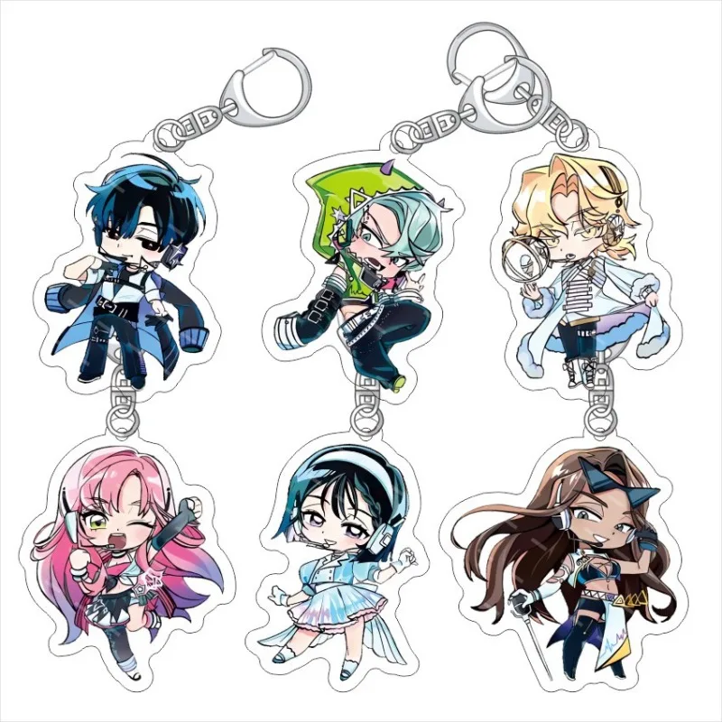 

ALIEN STAGE Japanese Anime Peripherals Q Version Acrylic Keychain Collectible Backpack Key Ring Creative Birthday Gifts Boy Toy