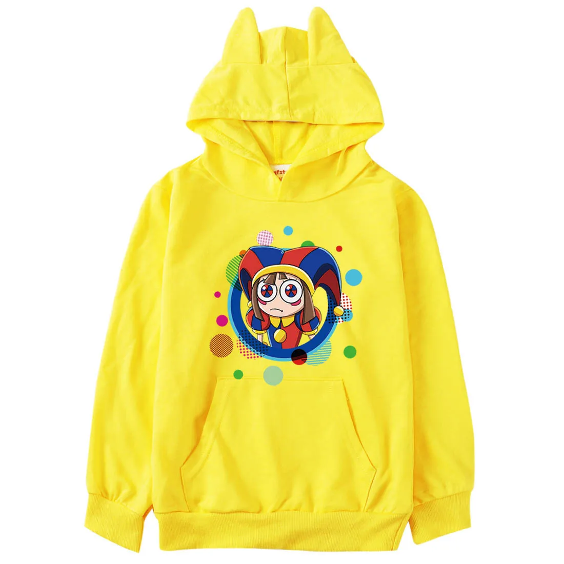 Movie The Amazing Digital Circus Hoodie Kids Pomni Jax Clothes Baby Girls Pullover Coats Teenager Boys Long Sleeve Sweatshirts