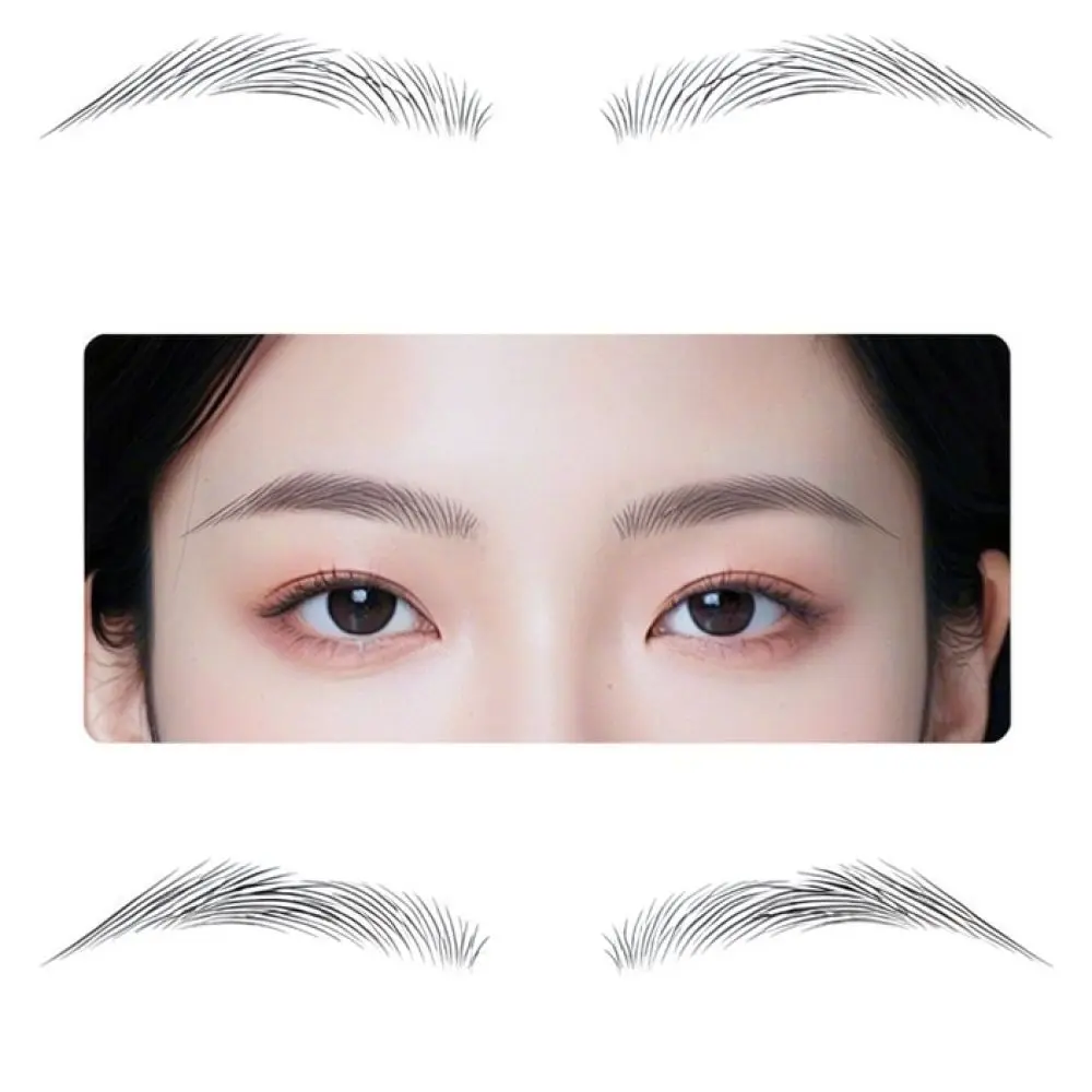 Eyebrow Stamp Shaping Tool Waterproof Sweatproof Brow Powder Kit Natural Long Lasting Makeup Stencil Beauty Cosmetic Set