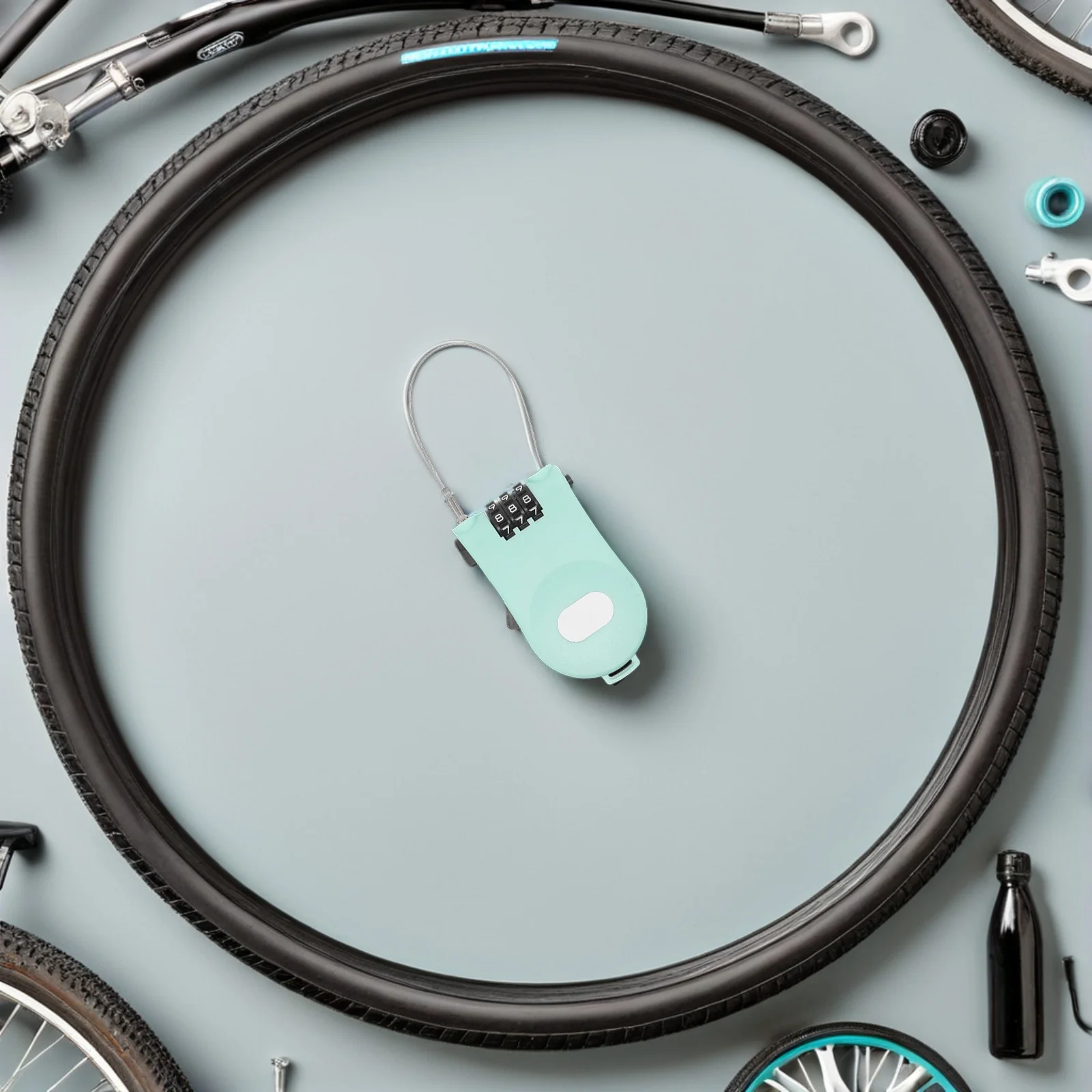 

Combination Cable Padlock 3 Digits Retractable Steel Wire Lock for Bike Luggage Suitcase Steel Rope Padlock