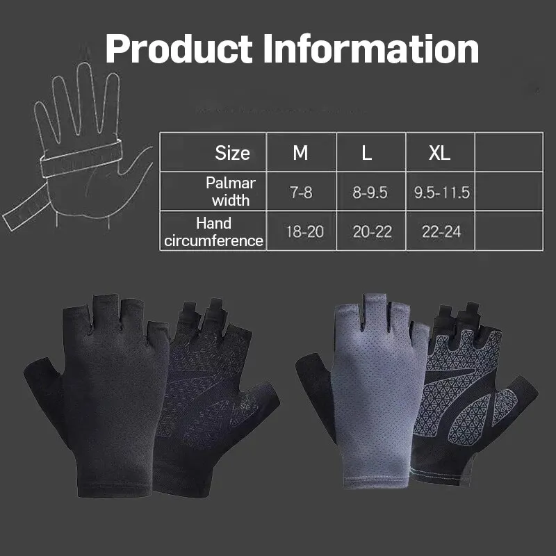 Gym Gloves Workout Gloves Fingerless Gloves Lightweight Breathable for Training Lifting Weight Cycling Climbing Rowing Unisex