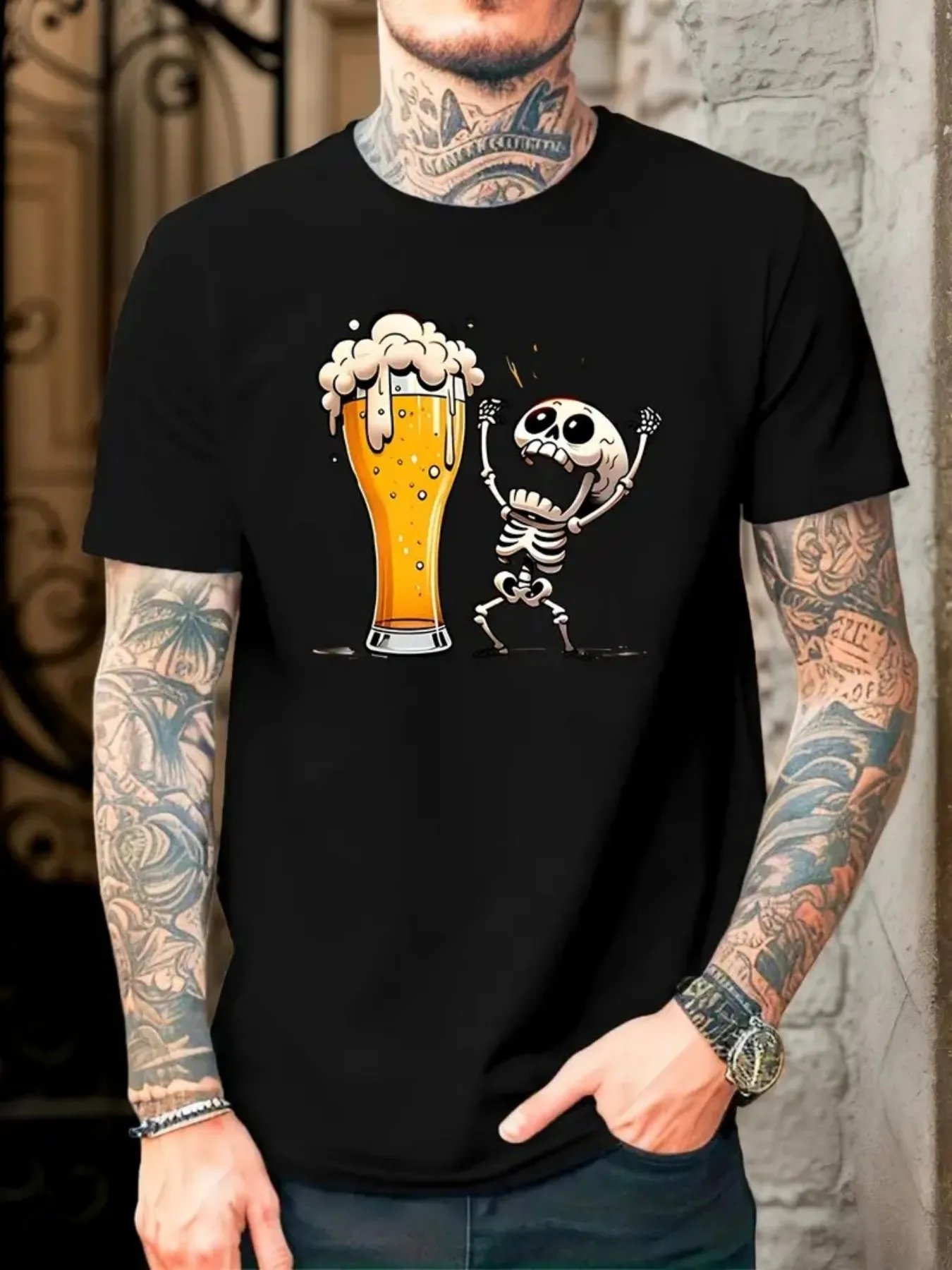 Men'S Casual Crew Neck T-Shirt Featuring an Ice Cream Graphic, Made from Breathable, Moisture-Wicking, And Machine Washable Fabric. Crafted from 100% Knit with a Medium Stretch, This Stylish And Adaptable Short-Sleeved Top Is Perfect for Summer