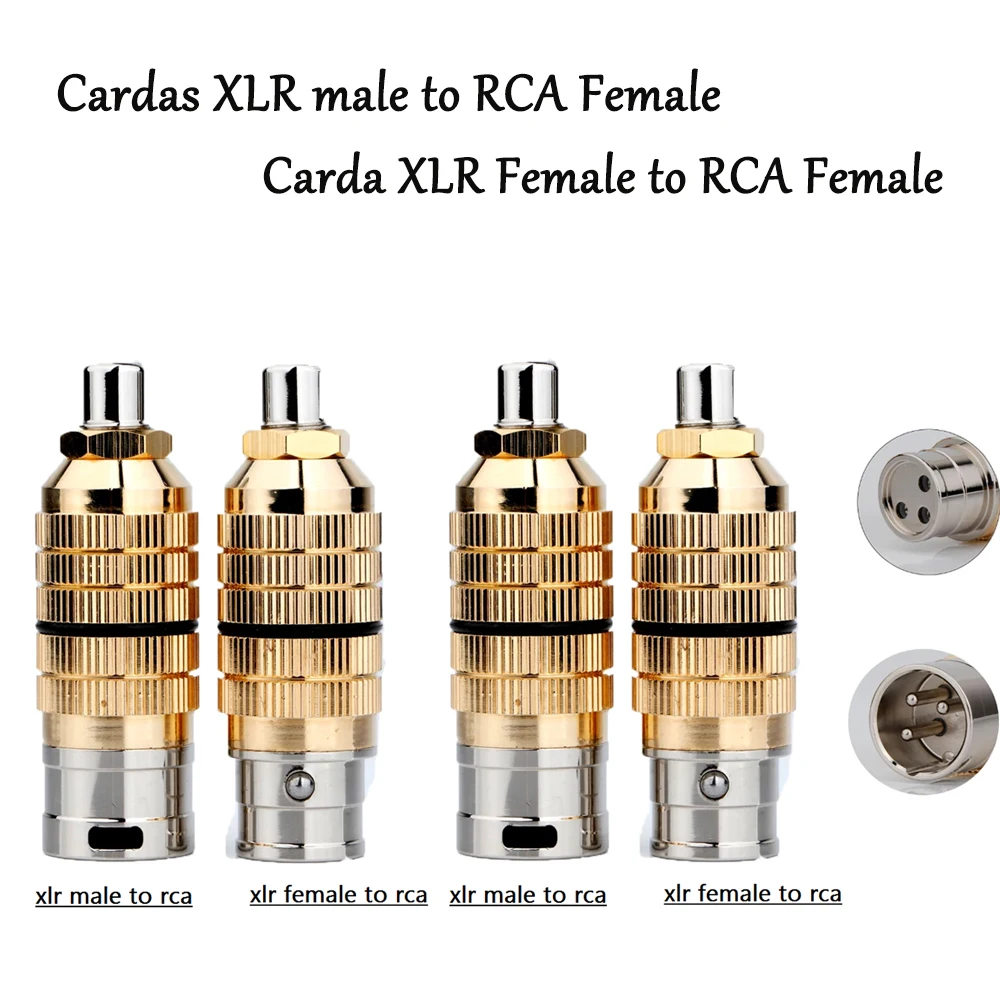 

Cardsa CGF XLR Socket Audio Adapter Connector 3Pin Male to RCA Female Converter HIFI Supported For Microphone Speaker