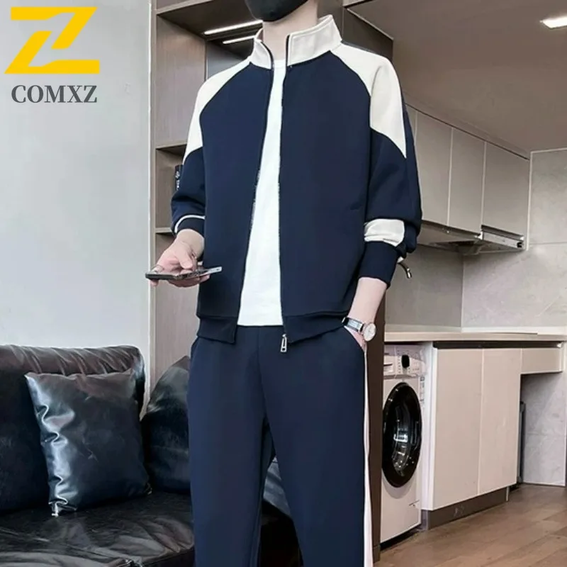 

COMXZ Premium Men Jacket Classics Turndown Collar Outdoor Camping Windproof Coat Leisure Travel Windproof Autumn Garment