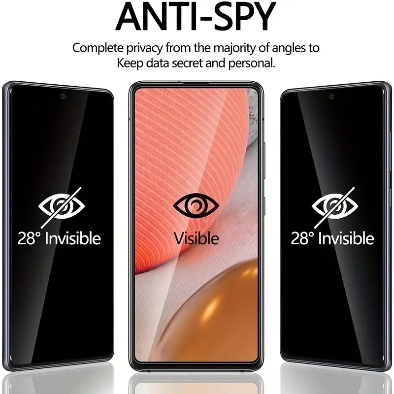 1-4 PCS Privacy Tempered Glass Screen Protector For Samsung A55 A51 A52 A53 A54 Anti-spy Privacy Film For Samsung A52 A51 A53 5g