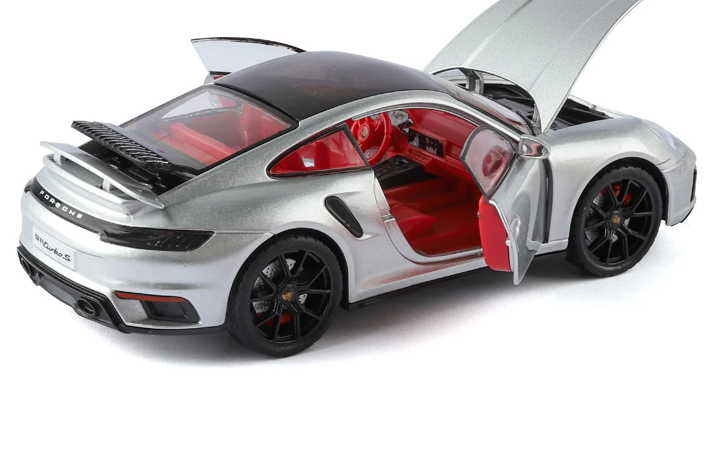 1:24 Porsche 911 992 Turbo S Legierung Sportwagen Modell Druckguss Metall Rennfahrzeug Auto Modell mit Simulation Sound und Licht Kinderspielzeug Geschenk – Detail 3