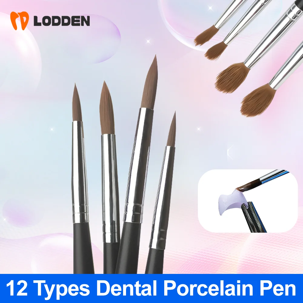

10pcs Dental Porcelain Brush Pen Dental Shaping Silicone Adhesive Composite Porcelain Teeth Dental Lab Dentist Tools