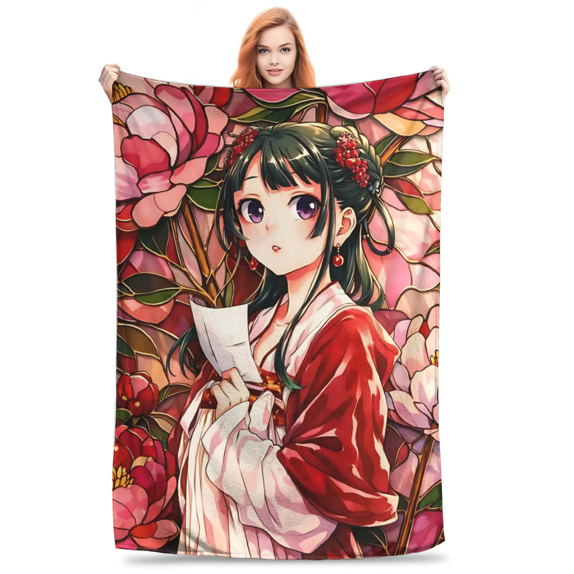 1PC home Cutecore Room Decor The Apothecary MAOMAO Blanket Throw Blanket  Novelty Warm Blanket All Season