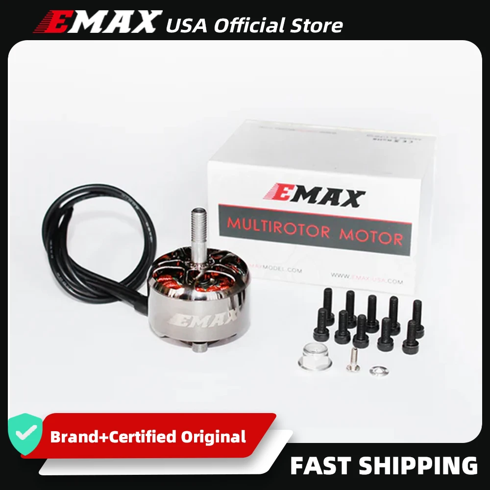 

Бесколлекторный двигатель EMAX USA Official ECOII 2812 3-6S 930KV 1100KV для FPV-дронов и гоночных квадрокоптеров