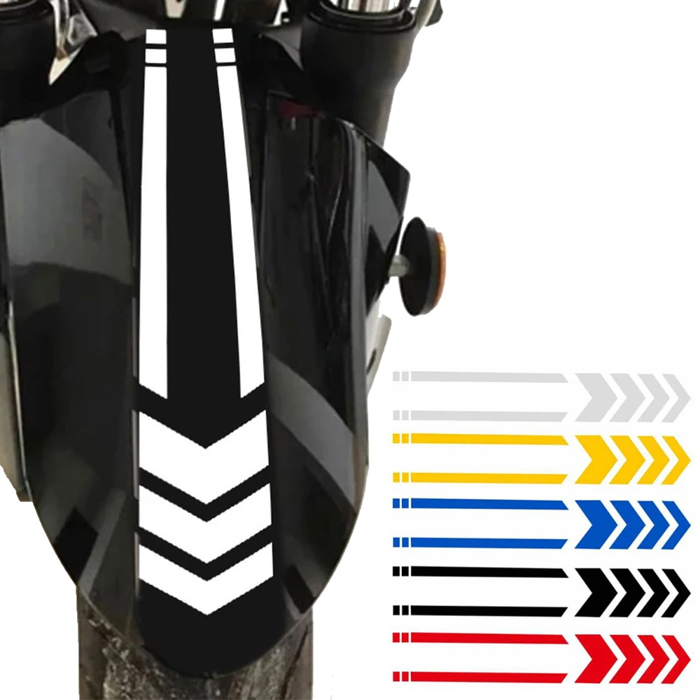 

1 Piece Motorcycle Stripe Arrow Reflective Stickers Safety Warning Fender Paste Waterproof Oilproof Tape Decal