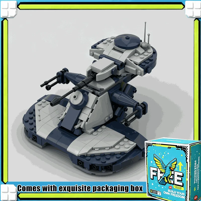 359PCS MOC Armored Assault Tank Model Custom Puzzle DIY Assembly Building Blocks Galaxy Battle Vehicle Educational Display Gift