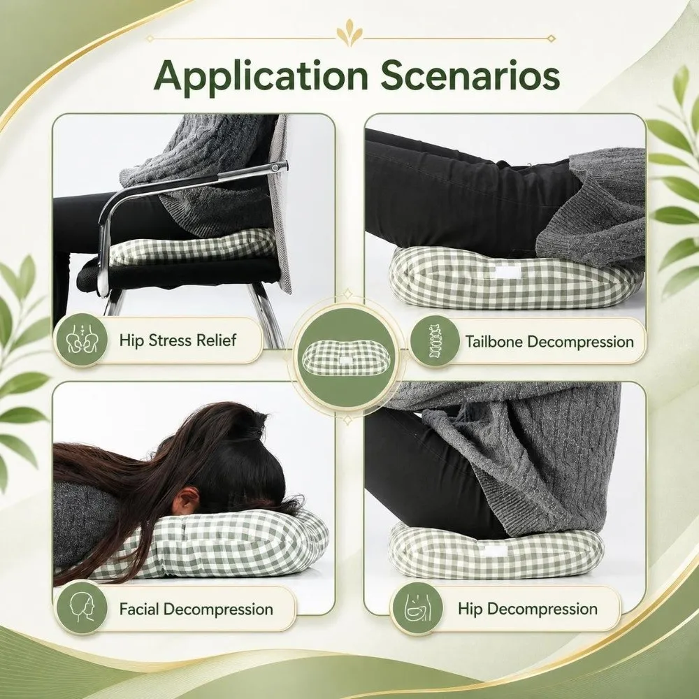 Practical Soft Pressure Relief Cushion Breathable Reusable Bed Sore Cushion Portable Square Anti-Decubitus Pad Multipurpose