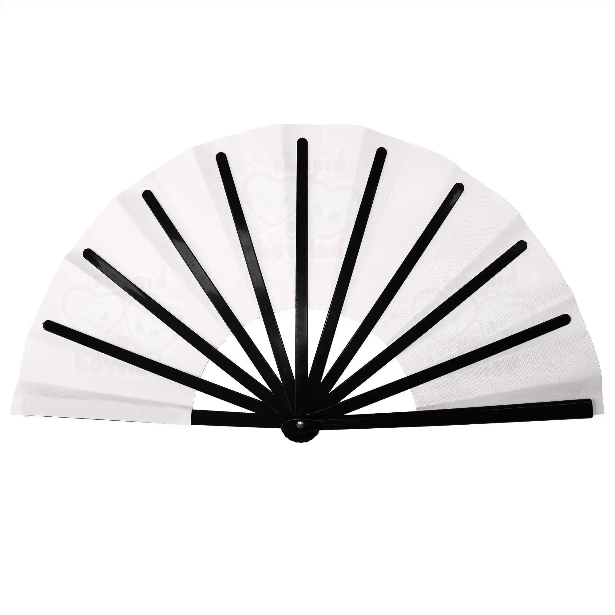 Bingus My Beloved Stylish Hand Fan Women Sphynx Cat Printed Polyester Fan Vintage For Wedding Party Gift