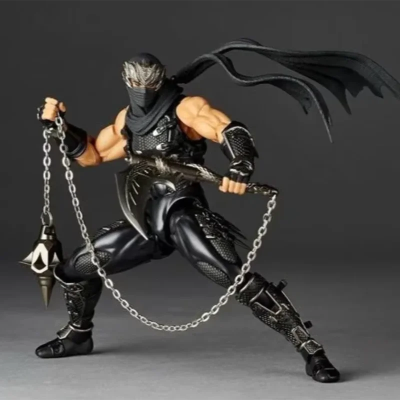 Kaiyodo متوفر في المخزون Yamaguchi Ninja أنيمي تمثال Gaiden Ryu Hayabusa مفصلية المفاصل المنقولة عمل نموذج لجسم تمثال #5