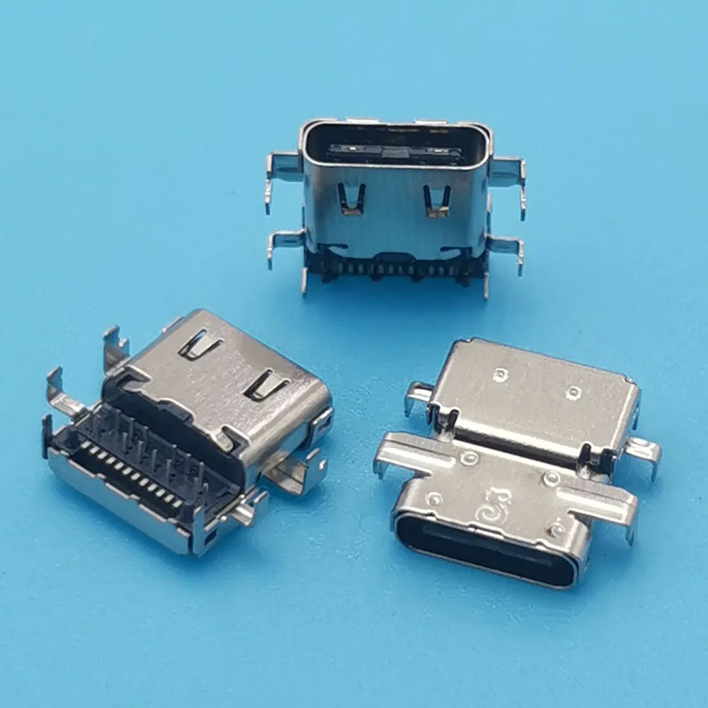5pcs USB 24Pin Female Type-c Charging Data Port Connector For HP SPECTRE X360 15-BL Short USB-C Power Jack Connector