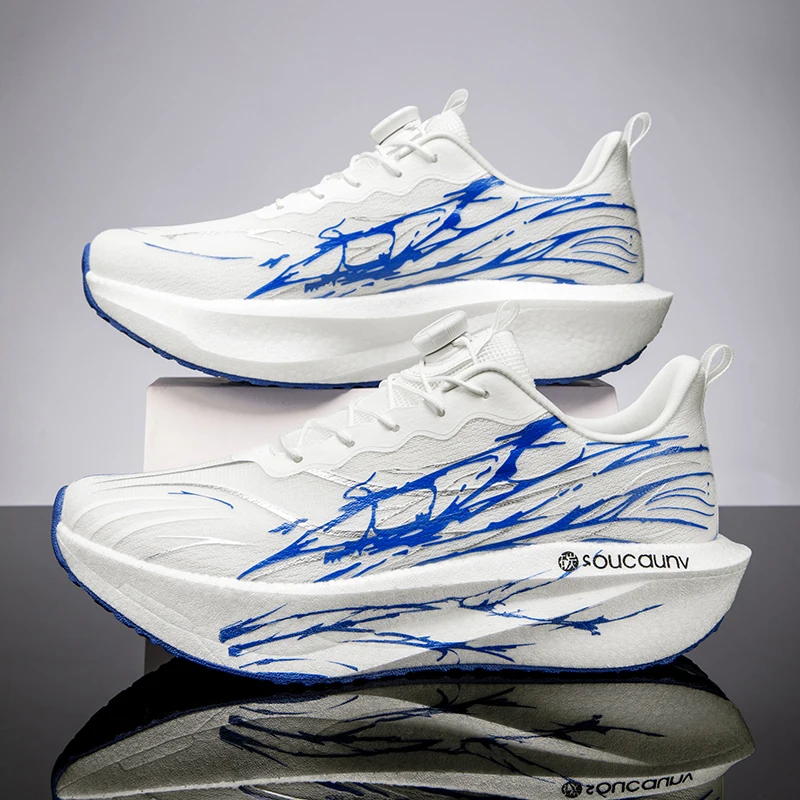 

Air Cushion Running Shoes Speciality Marathon Men Sports Breathable Lightweight Women's Comfortable Nonskid Leisure Sneakers