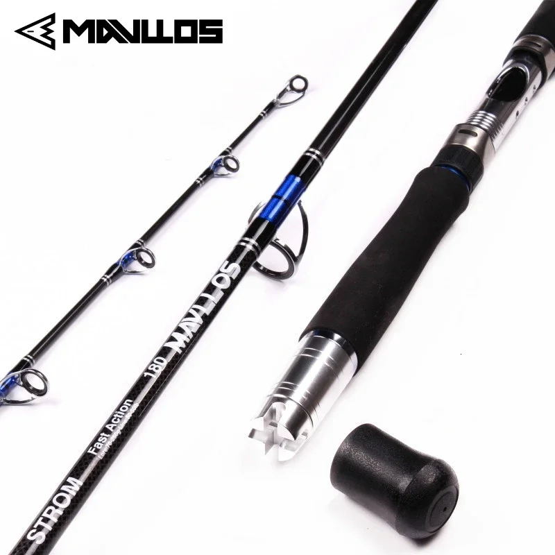 mavllos storm jigging rod para pesca de atum ponta de carbono agua salgada spinning rod secao 18m 21m lure 70250g 2050lb 01