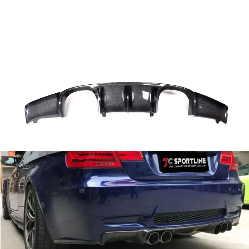

For BMW 3 Series E92 E93 M3 Carbon Fiber Rear Bumper Diffuser Valance Lip 2008-2013