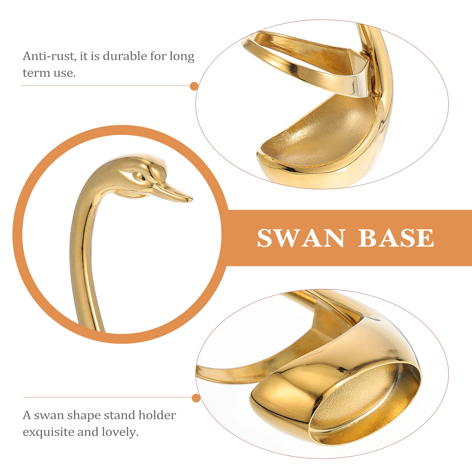 

Swan Shape Fork Holder Stainless Steel Anti Rust Restaurant Hotel Cafe Bar Home Kitchen Metal Spoon Cake Eating