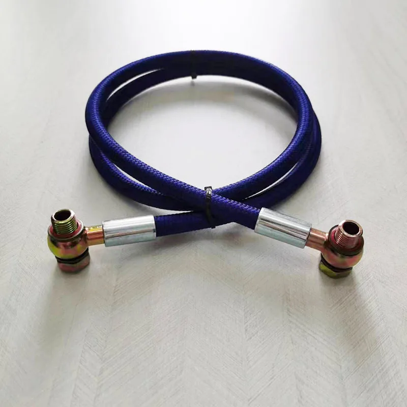 PTFE High Temperature Resistant Hose Motorcycle Brake Clutch Oil Hose Braided Steel Tube Pipe Oil cooler Colorful Hose Adapter