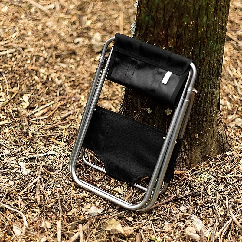 Outdoor folding chair camping backrest pony thickened picnic chair portable