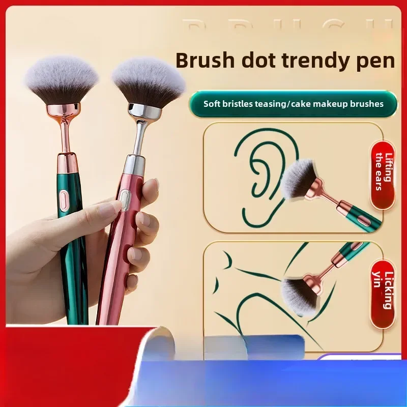 فرشاة للمكياج الهزاز G-بقعة الحلمة البظر محفز AV عصا سحرية المثيرة السفر ودية العلاقة الحميمة أدوات الجنس لعب للنساء