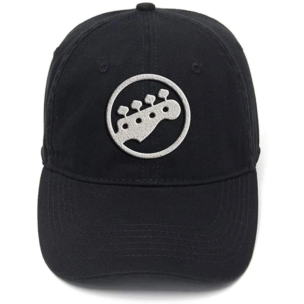 Lyprerazy Bass Tuning Pegs Graphic Washed Cotton Adjustable Men Women Unisex Hip Hop Cool Flock Printing Baseball Cap