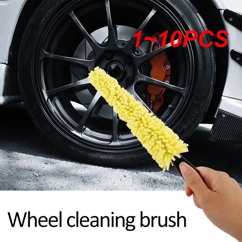 

1~10PCS Car Wheel Brush Tire Cleaning Brush Tool Car Rim Scrubber Cleaner Duster Handle Motorcycle Truck Wheel Car Grooming