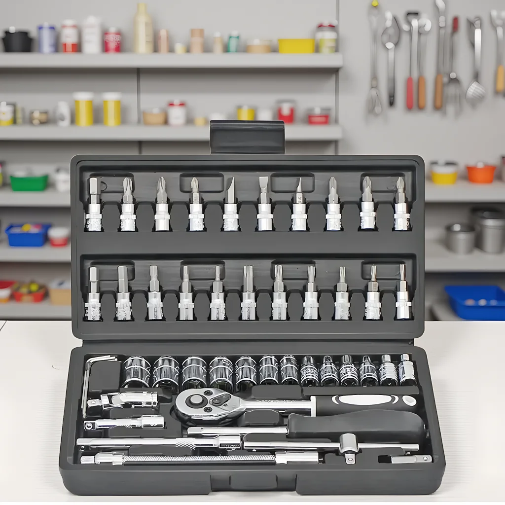 

46pcs Hand Tools Ratchet Wrench Set Multi Purpose Hardware Combination Toolbox Manual Repair Screwdriver Kit