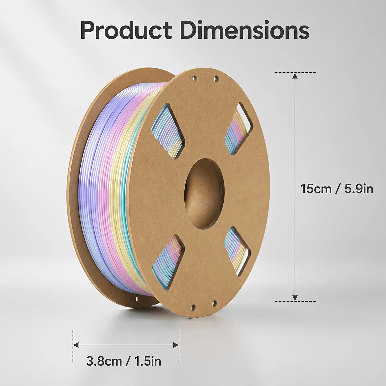 Silky Rainbow Gradient PLA Filament 1.75mm Macaron Fast Color Shift Multicolor 200g/250g/500g/1000g Spools