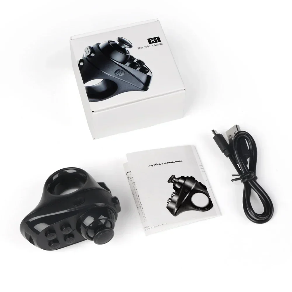 Wireless Bluetooth Ring Finger Mouse Portable Remote Controller Gaming Page Turner for Tablet Smartphone E‑book Reader Mobile Ph