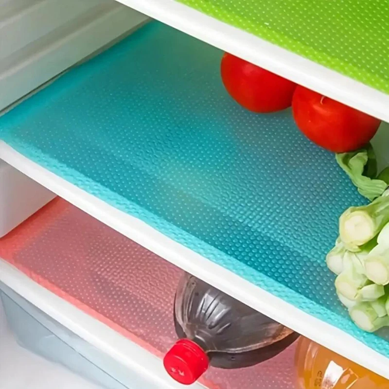 1pcs EVA Waterproof Refrigerator Liner Mat Washable Mildew Kitchen Pad Anti-oil Cabinet Drawer Placemat Heat-insulat Fridge Mat